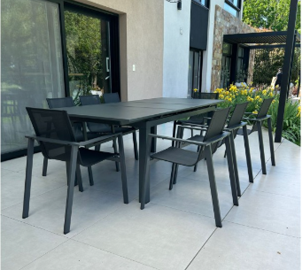SET MARBELLA MESA EXTENSIBLE + 6 SILLAS