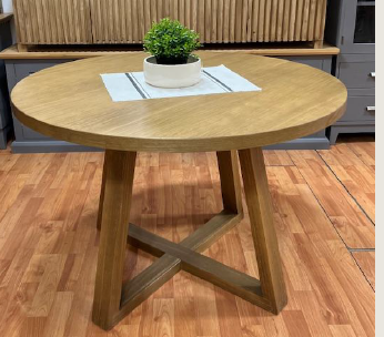 MESA COMEDOR REDONDA NORDICA 1 MTS DIAMETRO