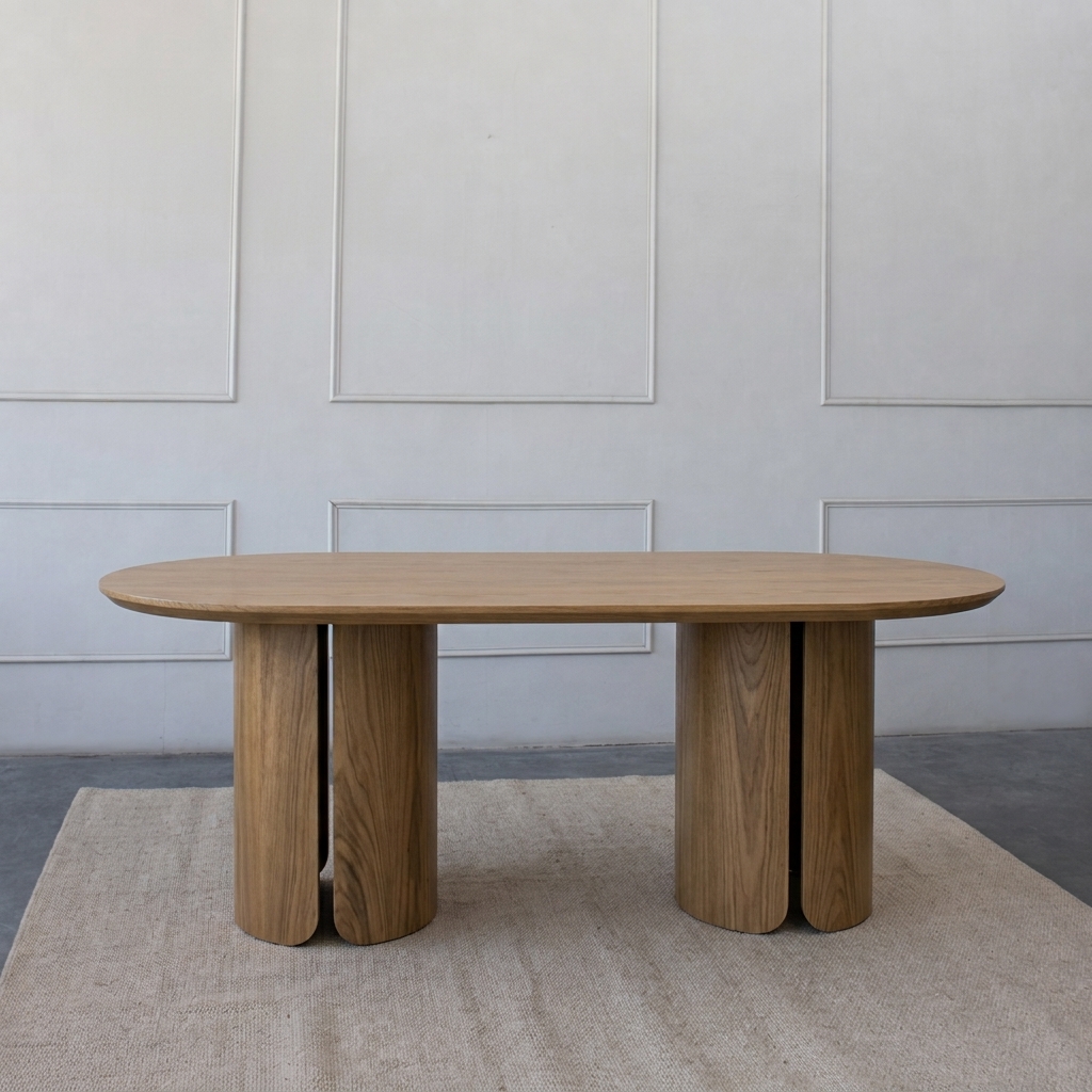 MESA COMEDOR MADERO 2.20 x 1.05